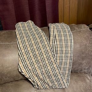 Plaid kids pants